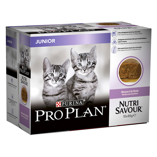 Purina Pro Plan Junior Cat 10 x 85 g - kalkkuna