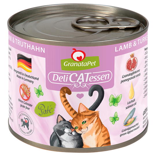 Granatapet DeliCatessen 6 x 200 g - lammas & kalkkuna