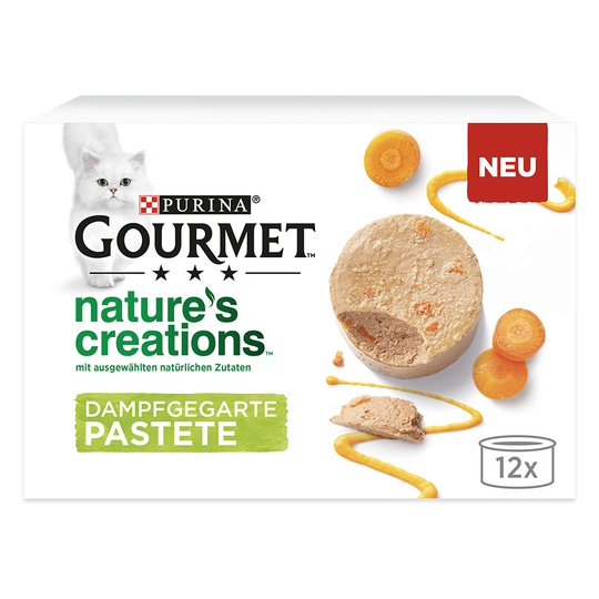 Gourmet Nature's Creations Pate 12 x 85 g - lohi & vihreät pavut