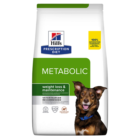 3 x zooPisteitä: Hill's Prescription Diet Metabolic koiran kuivaruoka - 12 kg Weight Management lammas