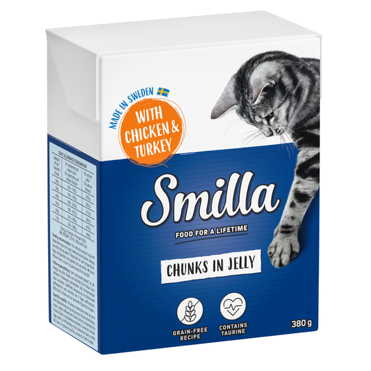 Smilla Chunks 1 x 370 / 380 g - Jelly: kana & kalkkuna 380 g