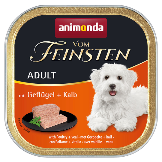 Animonda Vom Feinsten Adult, viljaton 6 x 150 g - siipikarja & vasikka