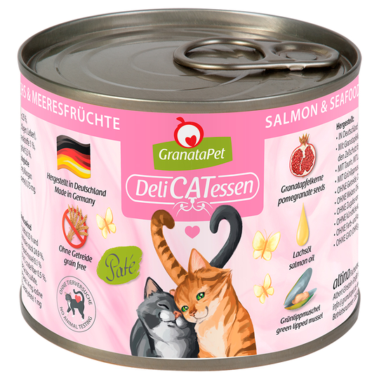 Granatapet DeliCatessen 6 x 200 g - lohi & äyriäiset
