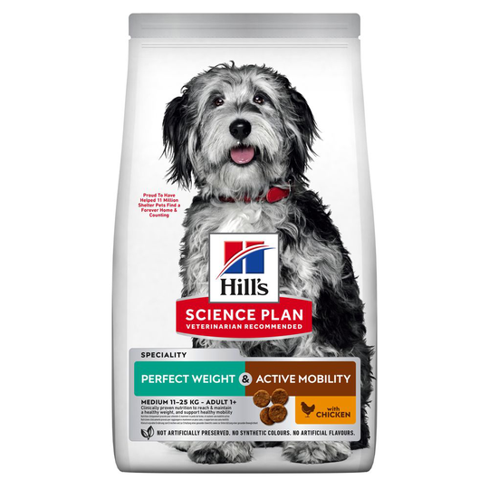 Hill's Science Plan Adult Perfect Weight & Active Mobility Medium -kana - 2,5 kg