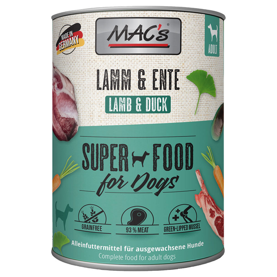 MAC's Adult 6 x 800 g - lammas & ankka