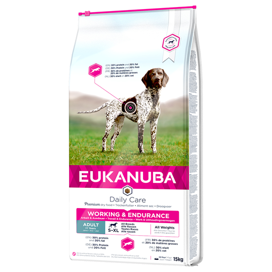 Eukanuba Daily Care Working & Endurance Adult Dog - Säästöpakkaus: 2 x 15 kg