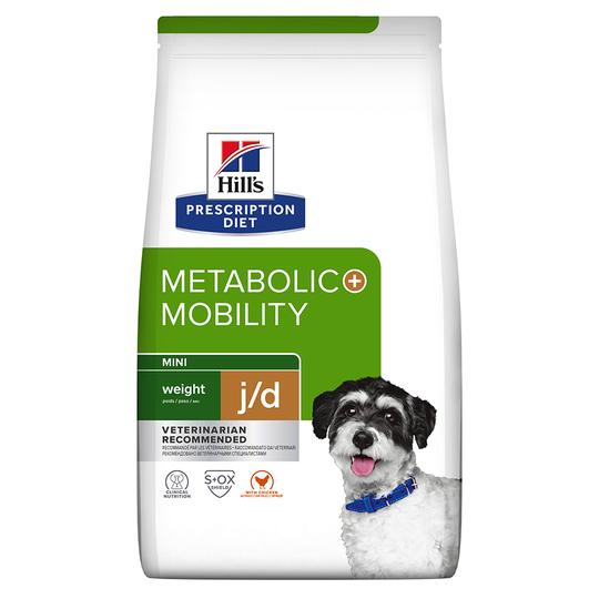 3 x zooPisteitä: Hill's Prescription Diet Metabolic koiran kuivaruoka - 6 kg Mobility Weight Management Mini