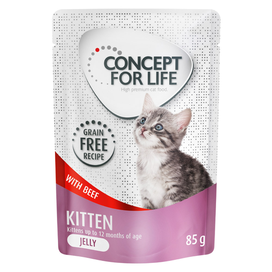 Concept for Life Kitten viljaton nauta - hyytelössä - 24 x 85 g