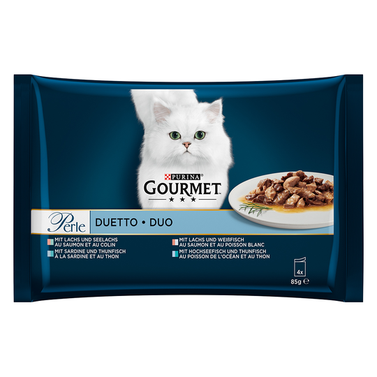 Gourmet Perle -lajitelma 4 x 85 g - lajitelma III (4 makua)