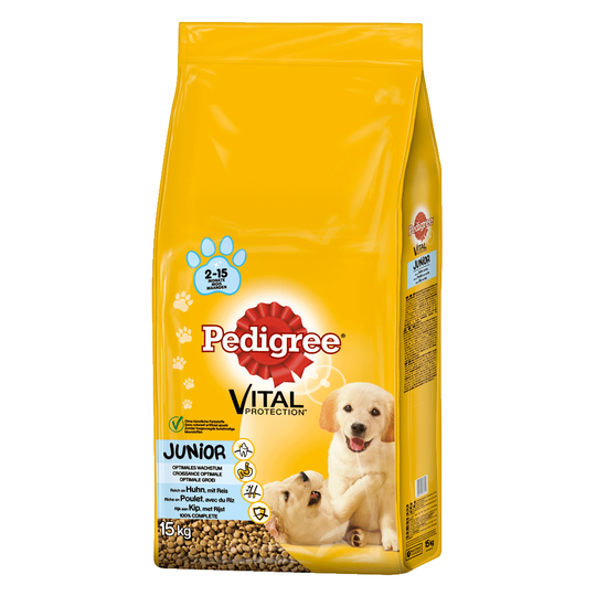 Pedigree Junior Medium Chicken & Rice - 15 kg