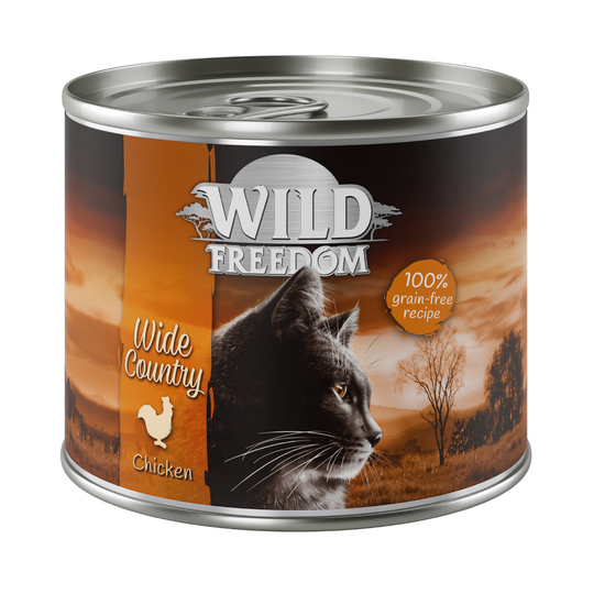 5 + 1 kaupan päälle! Wild Freedom 6 x 200 g - Wide Country - kana 6 x 200 g