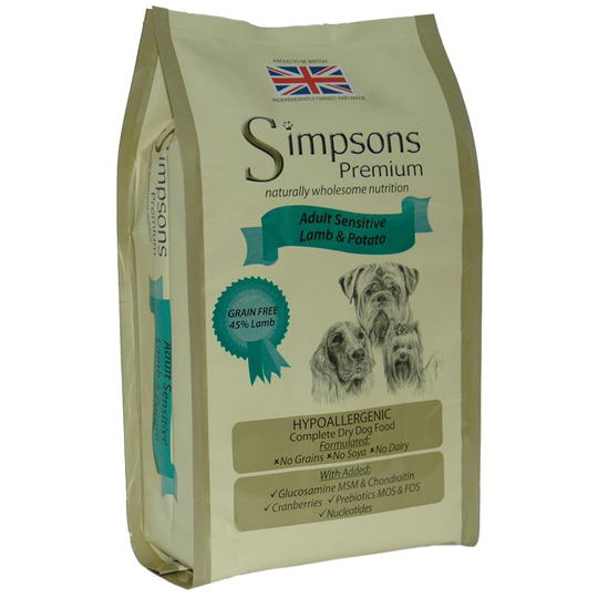 Simpsons Premium Sensitive Adult Lamb & Potato - 12 kg